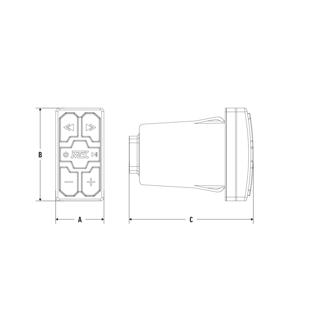 MTX Audio - Rocker-Switch Bluetooth Adaptor - AWBTSW