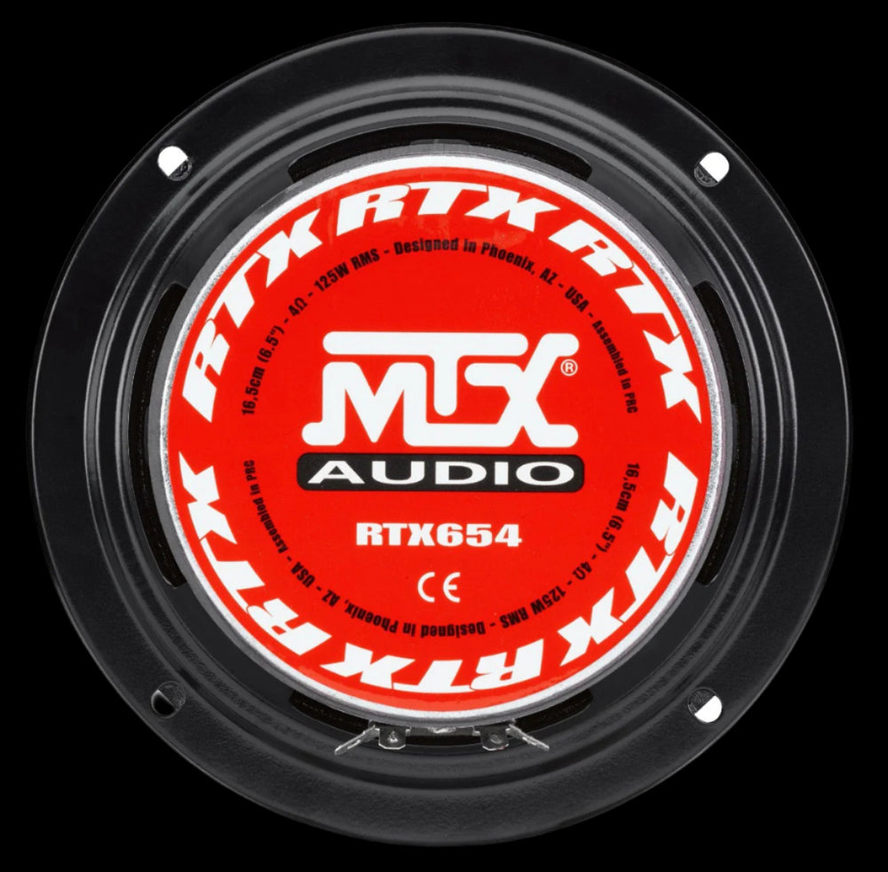 MTX Audio RTX Series 125W 6.5" Midbass Speaker - RTX654 X2 (Pair)