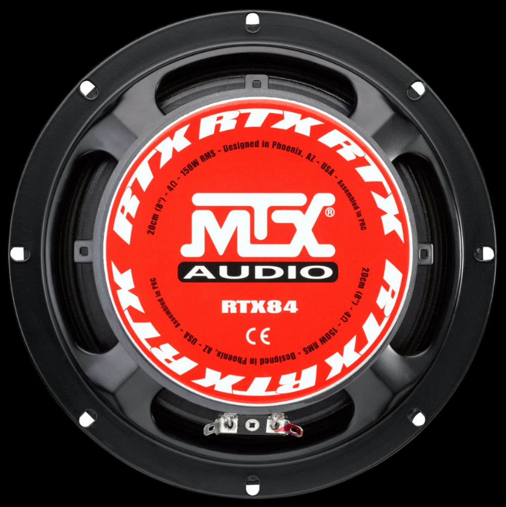 MTX Audio RTX Series 150W 8" Midrange Speaker - RTX84 X2 (Pair)