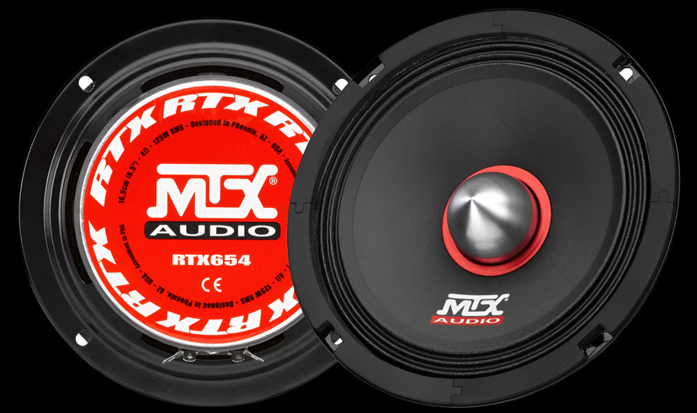 MTX Audio RTX Series 125W 6.5" Midbass Speaker - RTX654 X2 (Pair)