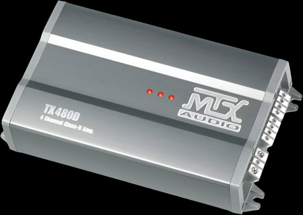 MTX Audio TX Series 480W Premium 4-Channel Amplifier - TX480D