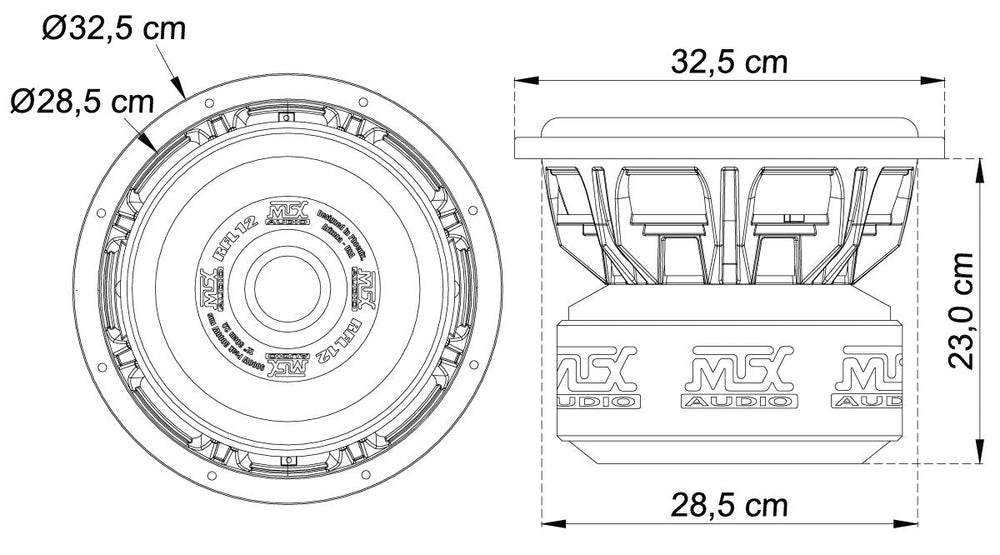MTX Audio RFL 3000W RMS 12" Competition Subwoofer - RFL12