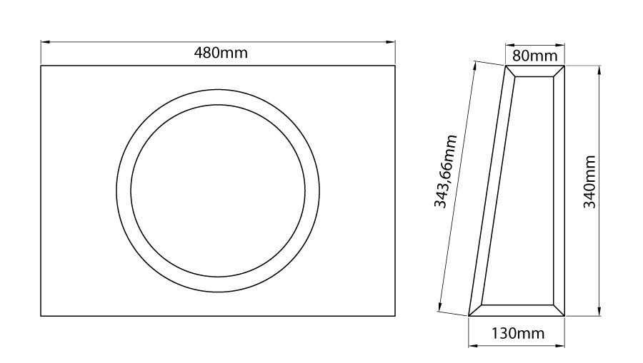 MTX Audio RTF Series Powered 10" Slimline Subwoofer - RTF10P
